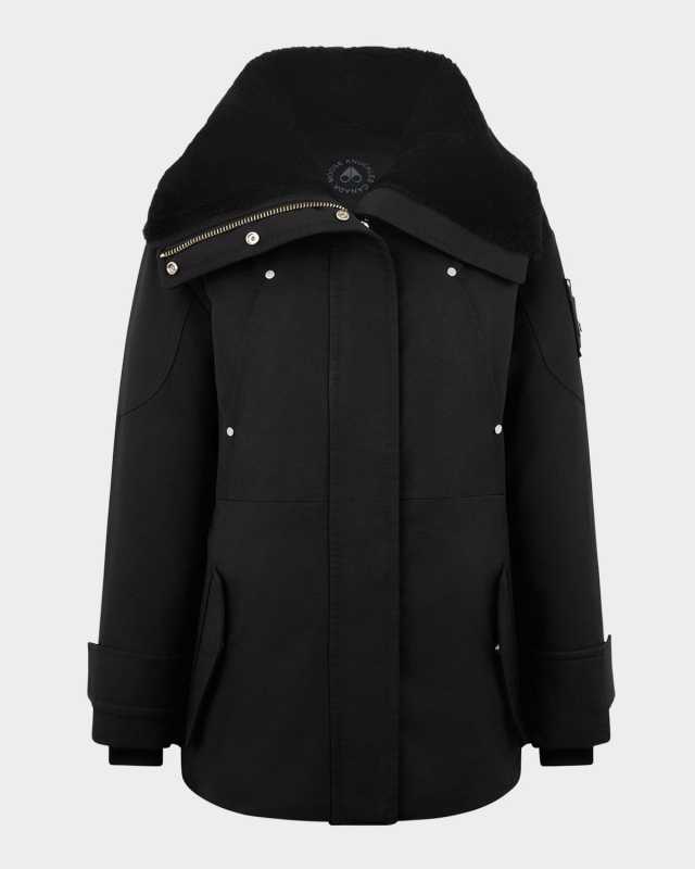 Aurora Shearling Trim Jacket